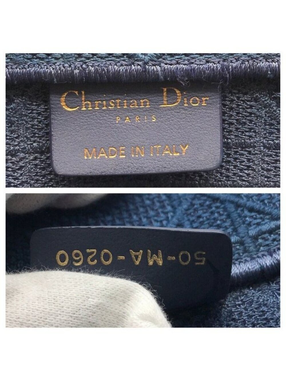 Dior Book Tote Cannage Canvas Blue - Picture 10 of 10